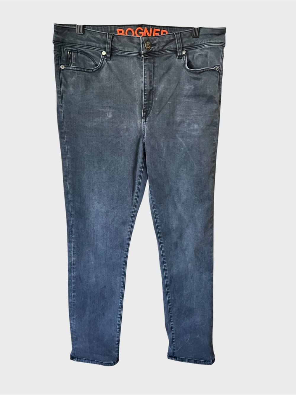 Bogner womens Skinny Jeans in Washed Black Gray